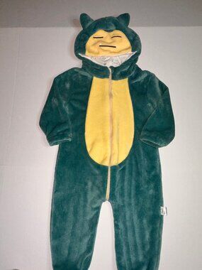 POKEMON SNORLAX FLEECE HALLOWEEN COSTUME PLUSH OUTFIT PAJAMAS CHILDS TODDLER 718